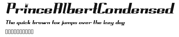 PrinceAlbertCondensed Preview