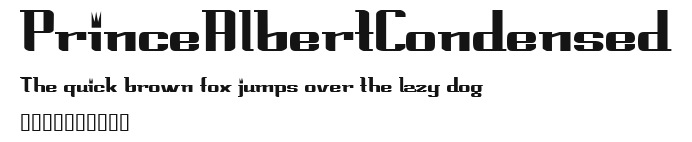 PrinceAlbertCondensed Preview