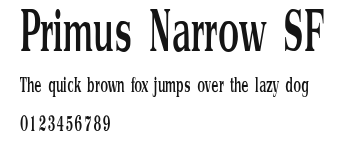 Primus Narrow SF Preview