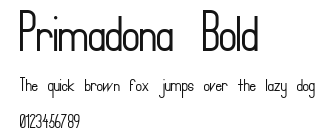 Primadona Bold Preview