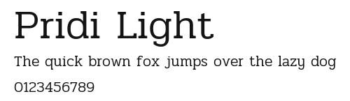 Pridi Light Preview