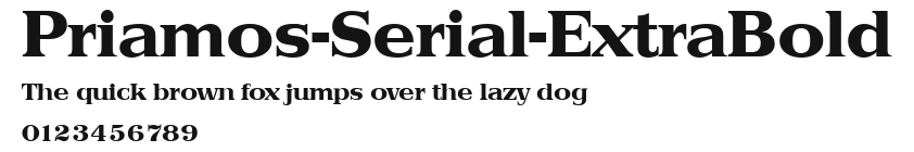 Priamos-Serial-ExtraBold Preview