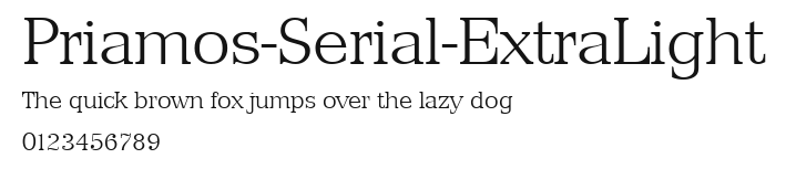 Priamos-Serial-ExtraLight Preview