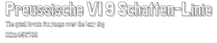 Preussische VI 9 Schatten-Linie Preview