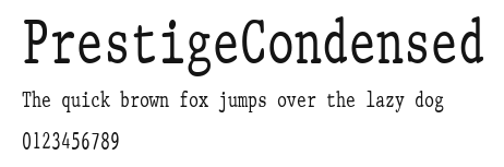 PrestigeCondensed Preview