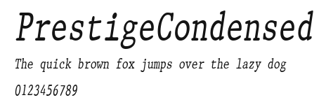 PrestigeCondensed Preview
