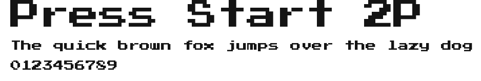Press Start 2P Preview