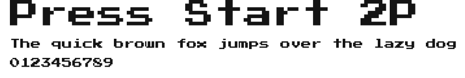 Press Start 2P Preview