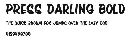 Press Darling Bold Preview