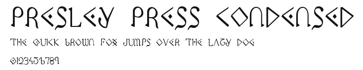Presley Press Condensed Preview