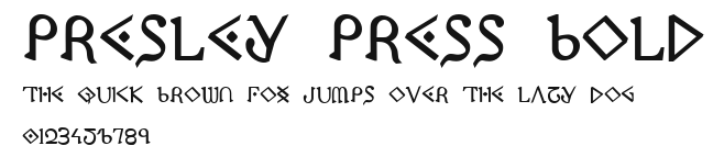 Presley Press Bold Preview