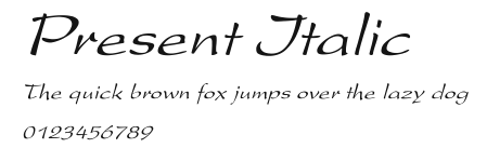 Present Italic Preview