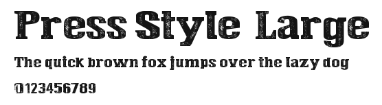 Press Style Large Preview