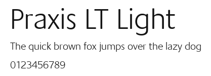Praxis LT Light Preview