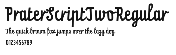 PraterScriptTwoRegular Preview