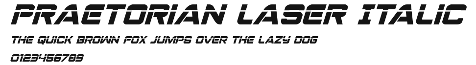 Praetorian Laser Italic Preview