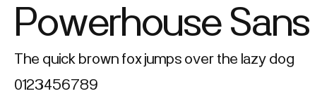 Powerhouse Sans Preview