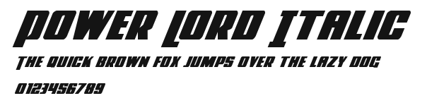 Power Lord Italic Preview