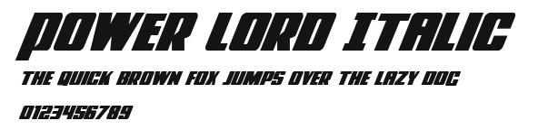 Power Lord Italic Preview