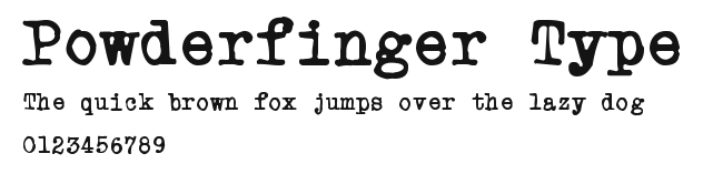 Powderfinger Type Preview