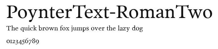 PoynterText-RomanTwo Preview