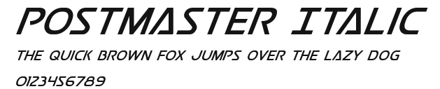 Postmaster Italic Preview