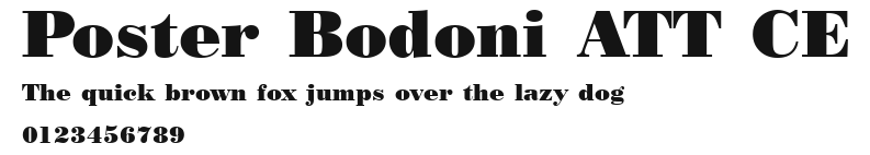 Poster Bodoni ATT CE Preview