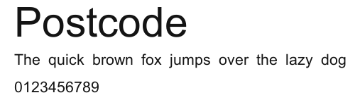 Postcode Preview