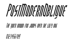 PostModernOblique Preview