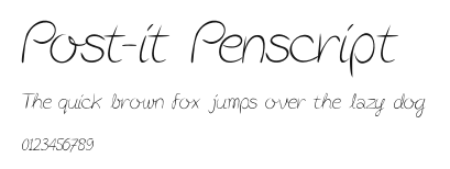 Post-it Penscript Preview
