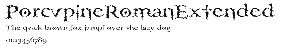 PorcupineRomanExtended Preview