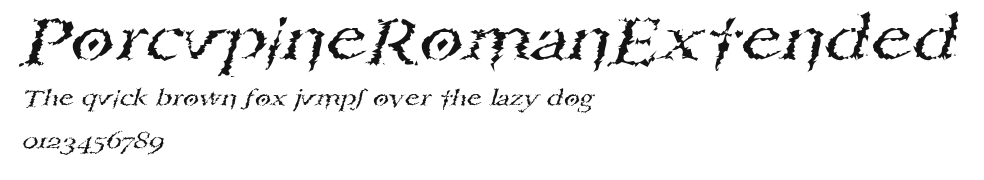 PorcupineRomanExtended Preview