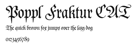 Poppl Fraktur CAT Preview
