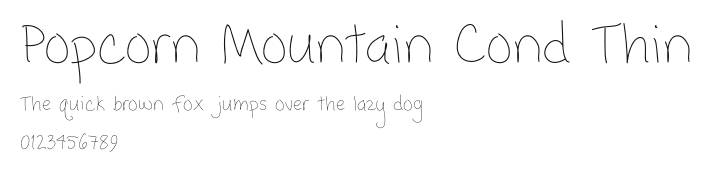 Popcorn Mountain Cond Thin Preview