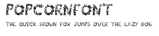 PopCornFont Preview