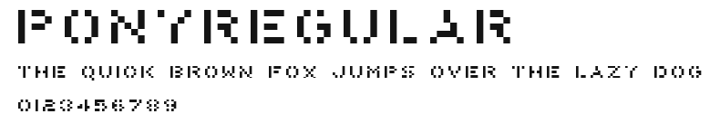 PonyRegular Preview