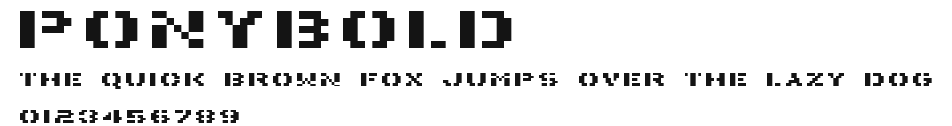 PonyBold Preview