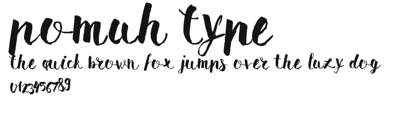 Pomah Type Preview