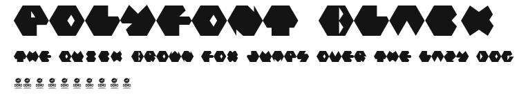 PolyFont Black Preview