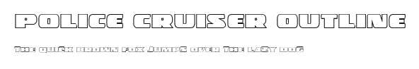 Police Cruiser Outline Preview