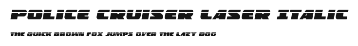 Police Cruiser Laser Italic Preview