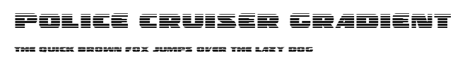 Police Cruiser Gradient Preview