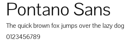 Pontano Sans Preview