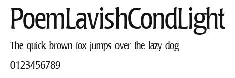 PoemLavishCondLight Preview