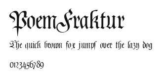 PoemFraktur Preview