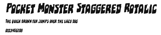 Pocket Monster Staggered Rotalic Preview