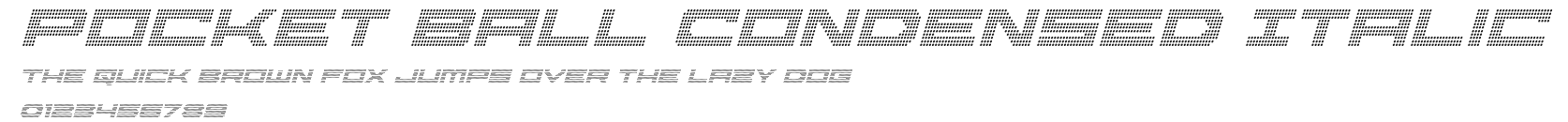Pocket Ball Condensed Italic Preview