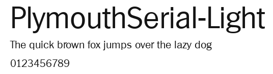 PlymouthSerial-Light Preview