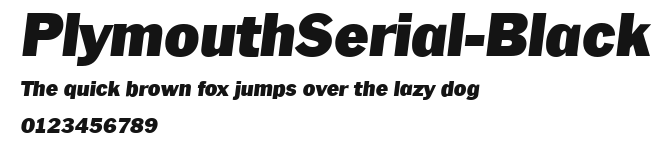 PlymouthSerial-Black Preview