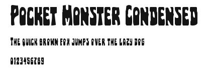 Pocket Monster Condensed Preview